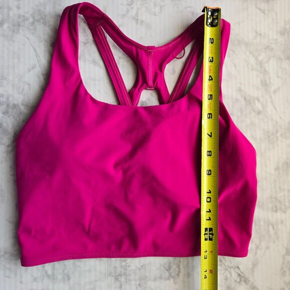 Lululemon Pink Racerback Sports Bra "Stash it Bra” Sz 6 - Picture 8 of 9